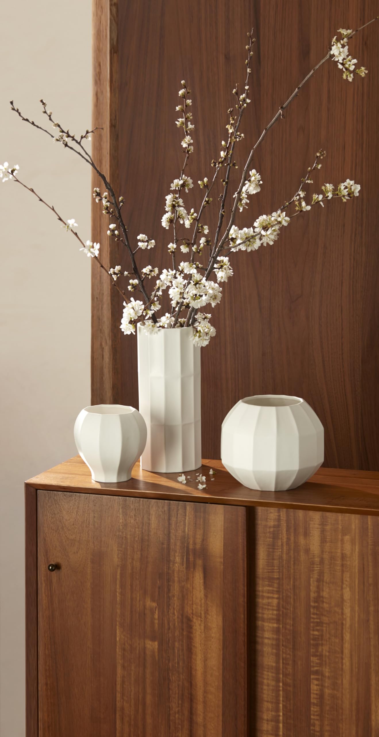 Amazon.co.jp: Lenox ファセット カービー花瓶 2.14 ホワイト : ホーム